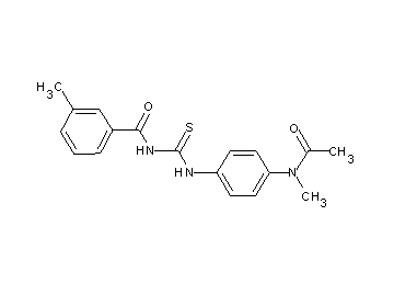 N-[({4-[acetyl(methyl)amino]phenyl}amino)carbonothioyl]-3-methylbenzamide