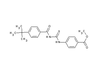 methyl 4-({[(4-tert-butylbenzoyl)amino]carbonothioyl}amino)benzoate