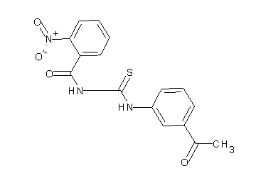 N-{[(3-acetylphenyl)amino]carbonothioyl}-2-nitrobenzamide