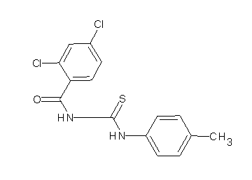 2,4-dichloro-N-{[(4-methylphenyl)amino]carbonothioyl}benzamide