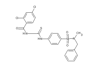 N-{[(4-{[benzyl(methyl)amino]sulfonyl}phenyl)amino]carbonothioyl}-2,4-dichlorobenzamide