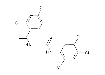 2,4-dichloro-N-{[(2,4,5-trichlorophenyl)amino]carbonothioyl}benzamide