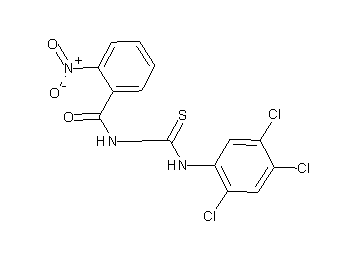 2-nitro-N-{[(2,4,5-trichlorophenyl)amino]carbonothioyl}benzamide