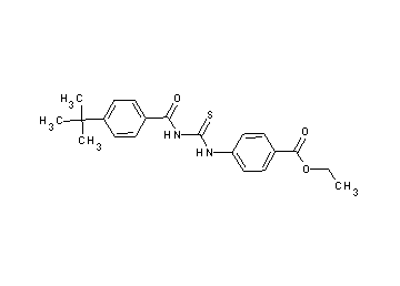ethyl 4-({[(4-tert-butylbenzoyl)amino]carbonothioyl}amino)benzoate