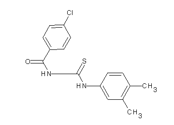 4-chloro-N-{[(3,4-dimethylphenyl)amino]carbonothioyl}benzamide