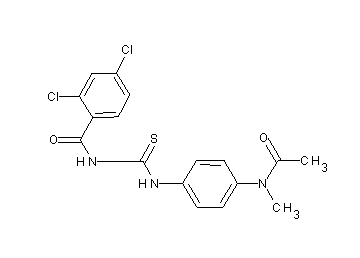 N-[({4-[acetyl(methyl)amino]phenyl}amino)carbonothioyl]-2,4-dichlorobenzamide