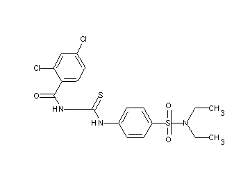 2,4-dichloro-N-[({4-[(diethylamino)sulfonyl]phenyl}amino)carbonothioyl]benzamide