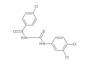 4-chloro-N-{[(3,4-dichlorophenyl)amino]carbonothioyl}benzamide