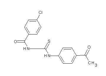 N-{[(4-acetylphenyl)amino]carbonothioyl}-4-chlorobenzamide