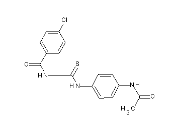 N-({[4-(acetylamino)phenyl]amino}carbonothioyl)-4-chlorobenzamide