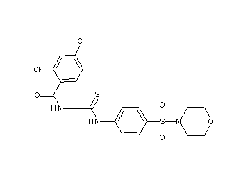 2,4-dichloro-N-({[4-(4-morpholinylsulfonyl)phenyl]amino}carbonothioyl)benzamide