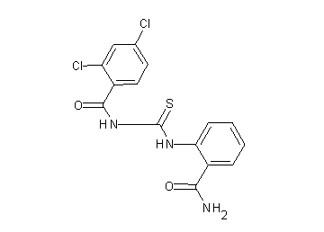 N-({[2-(aminocarbonyl)phenyl]amino}carbonothioyl)-2,4-dichlorobenzamide