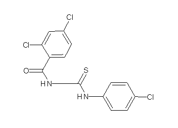 2,4-dichloro-N-{[(4-chlorophenyl)amino]carbonothioyl}benzamide
