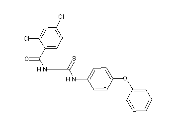 2,4-dichloro-N-{[(4-phenoxyphenyl)amino]carbonothioyl}benzamide