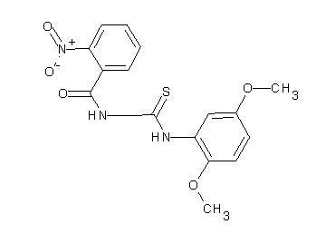 N-{[(2,5-dimethoxyphenyl)amino]carbonothioyl}-2-nitrobenzamide