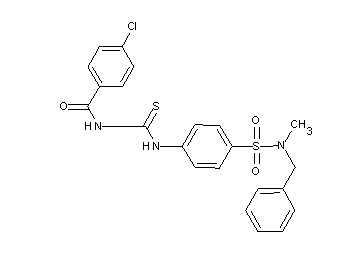 N-{[(4-{[benzyl(methyl)amino]sulfonyl}phenyl)amino]carbonothioyl}-4-chlorobenzamide