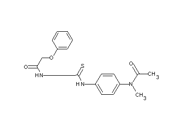N-[({4-[acetyl(methyl)amino]phenyl}amino)carbonothioyl]-2-phenoxyacetamide