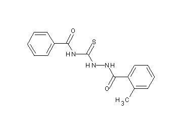 N-{[2-(2-methylbenzoyl)hydrazino]carbonothioyl}benzamide - Click Image to Close