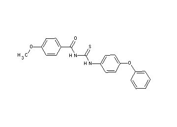 4-methoxy-N-{[(4-phenoxyphenyl)amino]carbonothioyl}benzamide