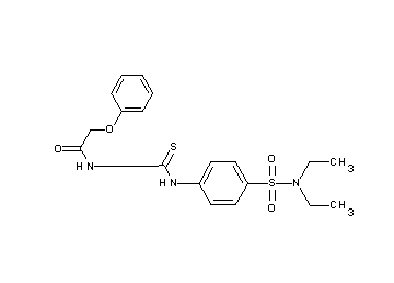 N-[({4-[(diethylamino)sulfonyl]phenyl}amino)carbonothioyl]-2-phenoxyacetamide