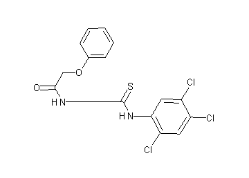 2-phenoxy-N-{[(2,4,5-trichlorophenyl)amino]carbonothioyl}acetamide