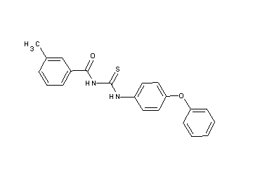 3-methyl-N-{[(4-phenoxyphenyl)amino]carbonothioyl}benzamide