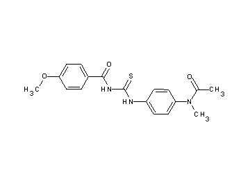 N-[({4-[acetyl(methyl)amino]phenyl}amino)carbonothioyl]-4-methoxybenzamide