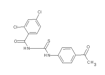 N-{[(4-acetylphenyl)amino]carbonothioyl}-2,4-dichlorobenzamide