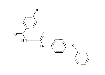 4-chloro-N-{[(4-phenoxyphenyl)amino]carbonothioyl}benzamide