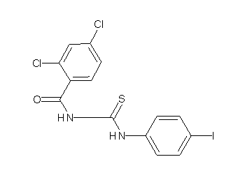 2,4-dichloro-N-{[(4-iodophenyl)amino]carbonothioyl}benzamide