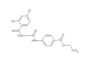 ethyl 4-({[(2,4-dichlorobenzoyl)amino]carbonothioyl}amino)benzoate
