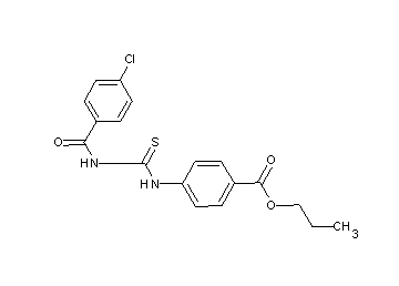 propyl 4-({[(4-chlorobenzoyl)amino]carbonothioyl}amino)benzoate