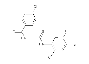 4-chloro-N-{[(2,4,5-trichlorophenyl)amino]carbonothioyl}benzamide - Click Image to Close
