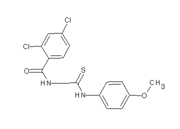 2,4-dichloro-N-{[(4-methoxyphenyl)amino]carbonothioyl}benzamide