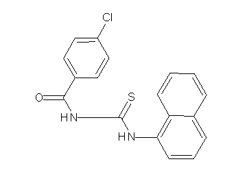 4-chloro-N-[(1-naphthylamino)carbonothioyl]benzamide - Click Image to Close