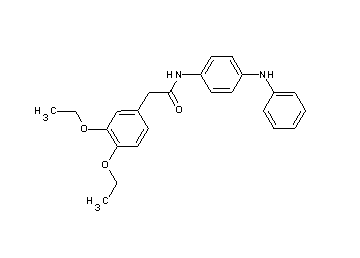 N-(4-anilinophenyl)-2-(3,4-diethoxyphenyl)acetamide