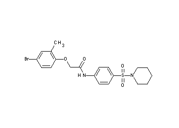 2-(4-bromo-2-methylphenoxy)-N-[4-(1-piperidinylsulfonyl)phenyl]acetamide