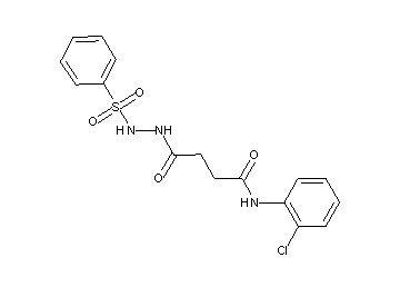 N-(2-chlorophenyl)-4-oxo-4-[2-(phenylsulfonyl)hydrazino]butanamide
