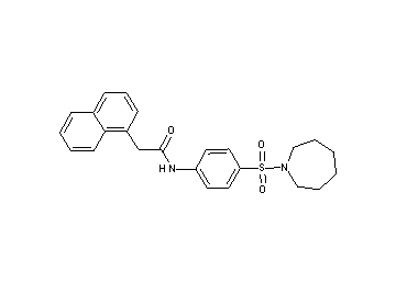 N-[4-(1-azepanylsulfonyl)phenyl]-2-(1-naphthyl)acetamide