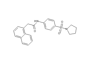 2-(1-naphthyl)-N-[4-(1-pyrrolidinylsulfonyl)phenyl]acetamide