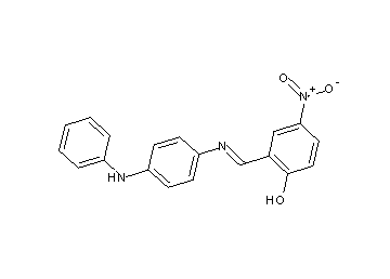 2-{[(4-anilinophenyl)imino]methyl}-4-nitrophenol