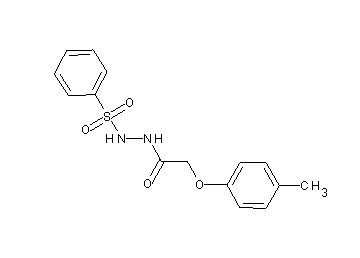 2-(4-methylphenoxy)-N'-(phenylsulfonyl)acetohydrazide
