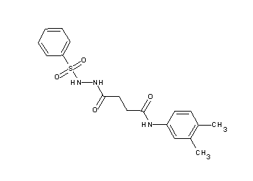 N-(3,4-dimethylphenyl)-4-oxo-4-[2-(phenylsulfonyl)hydrazino]butanamide