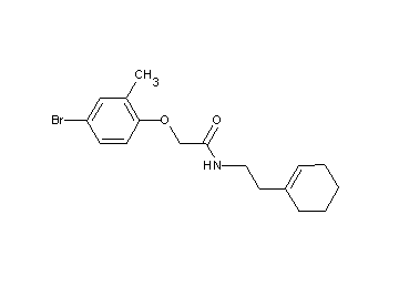 2-(4-bromo-2-methylphenoxy)-N-[2-(1-cyclohexen-1-yl)ethyl]acetamide