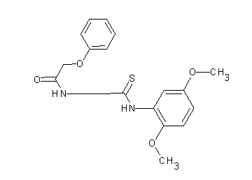 N-{[(2,5-dimethoxyphenyl)amino]carbonothioyl}-2-phenoxyacetamide