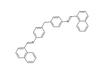 (1-naphthylmethylene)(4-{4-[(1-naphthylmethylene)amino]benzyl}phenyl)amine