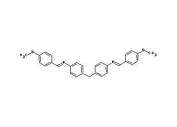 4,4'-methylenebis{N-[4-(methylsulfanyl)benzylidene]aniline}