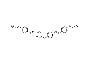 (4-ethoxybenzylidene)(4-{4-[(4-ethoxybenzylidene)amino]benzyl}phenyl)amine - Click Image to Close