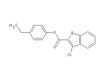 4-ethylphenyl 3-chloro-1-benzothiophene-2-carboxylate