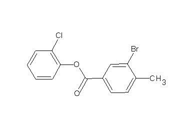 2-chlorophenyl 3-bromo-4-methylbenzoate